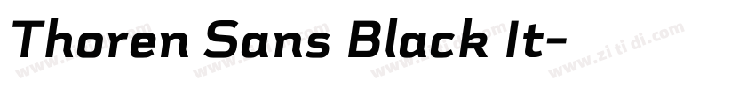 Thoren Sans Black It字体转换 Thoren Sans Black It字体转换